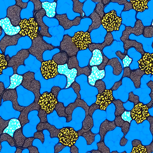 蓝色抽象细胞图案纹理