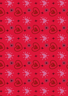 红色雪花图案背景纹理