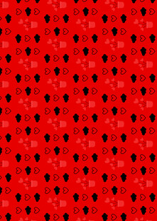 红色西瓜籽图案背景