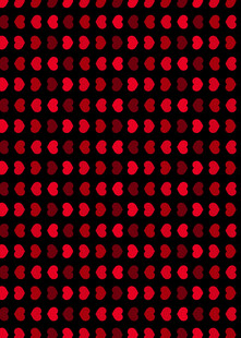 红色圆点图案背景