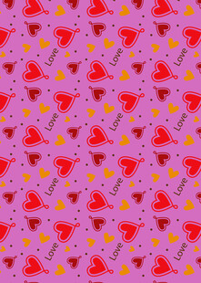 粉色背景西瓜图案纹理