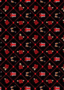 复古红黑图案无缝背景纹理