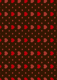 红色波点花卉图案背景