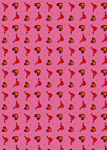 粉色草莓图案背景纹理