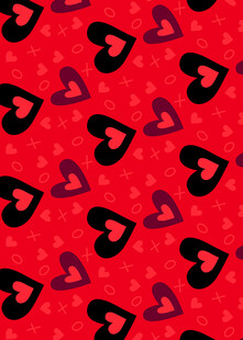 红色爱心图案背景纹理