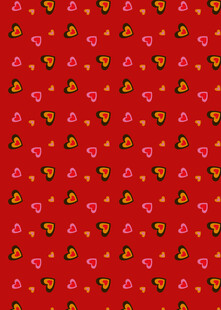 红色草莓图案背景纹理