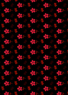 黑色底红色小花图案背景