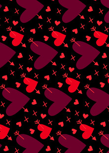 爱心图案背景纹理