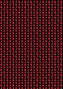 红色圆点几何图案背景