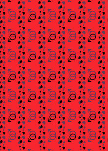 红色底纹螺旋图案纹理