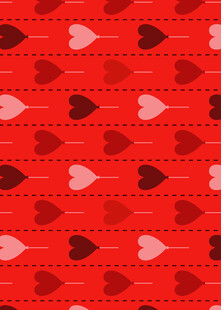 红色爱心图案背景纹理