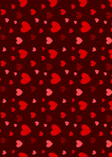 红色爱心图案背景