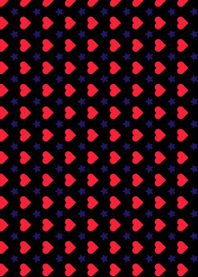 红色爱心渐变图案背景