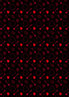 红色心形图案背景纹理