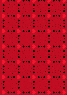 红色几何图案无缝背景