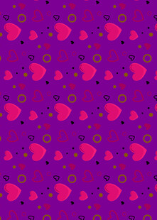 紫色爱心图案背景纹理