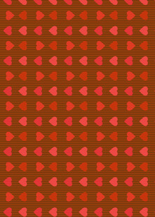 红色爱心图案背景纹理