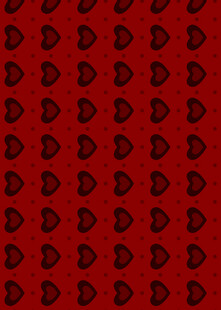 红色心形图案背景纹理