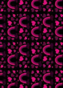 粉色爱心图案背景纹理