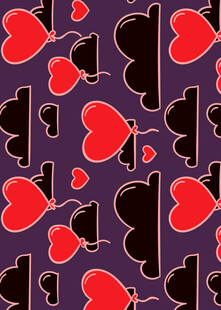 心形图案背景纹理设计