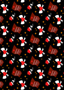 圣诞糖果图案无缝背景