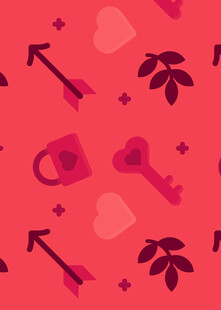 粉色浪漫图案背景