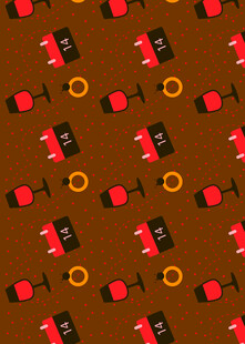 复古风哑铃图案背景