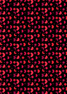 红色心形图案背景纹理