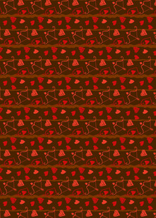 红色波点花纹图案背景