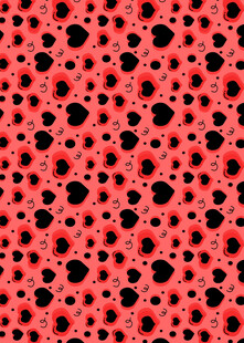 红色孔洞纹理图案