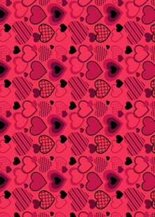 粉色爱心图案背景设计