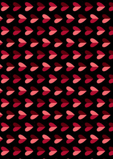 红色心形图案纹理背景