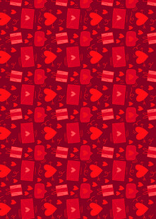 红色几何图案背景纹理