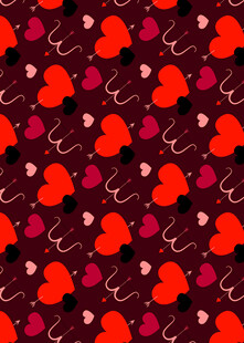 爱心图案背景纹理