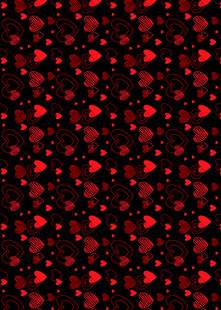 红色心形图案背景纹理