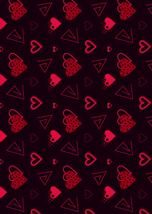 红色心形图案背景纹理
