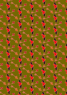 绿色底红色图案纹理背景