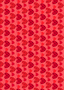 红色爱心图案背景