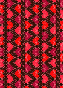 心形图案无缝纹理背景