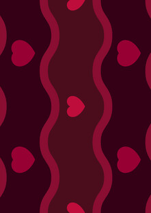 心形波浪图案背景纹理