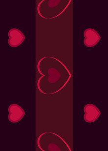 心形图案的浪漫背景