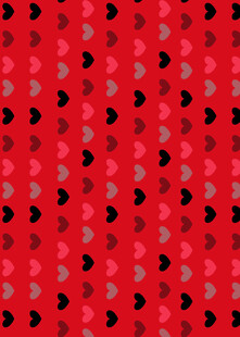 红色爱心图案背景纹理