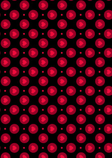 红色圆点黑色背景图案