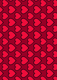 红色爱心图案背景