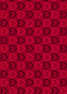 红色心形图案背景纹理