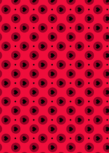 红色波点图案背景