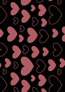 粉色心形图案背景