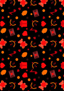 中式喜庆元素无缝图案