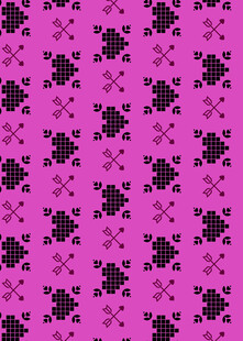 紫色几何图案无缝背景