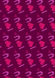 粉色葡萄图案无缝背景